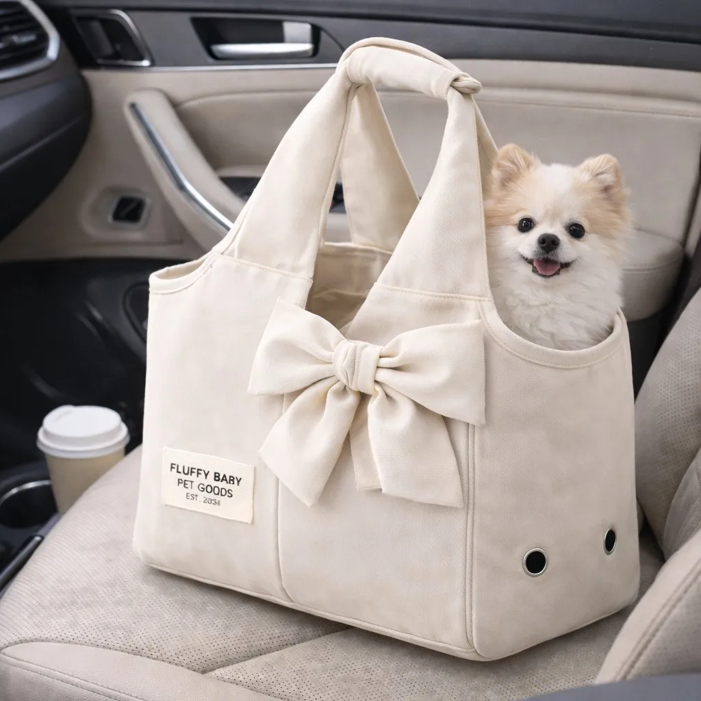 Mochila de transporte para gatos y perros pequeños en coche - imagen 3