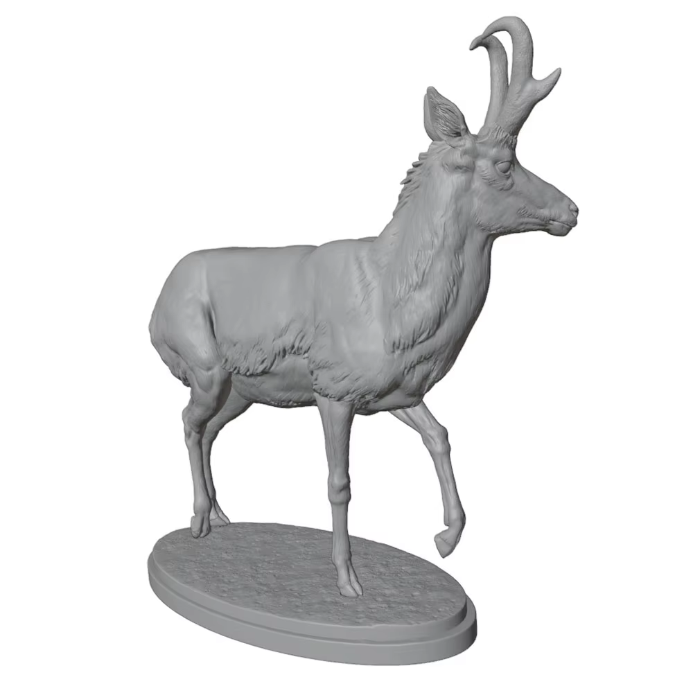 Miniatura de Antílope en 3D para Juegos de Mesa y Mesa de Estrategia - imagen 2