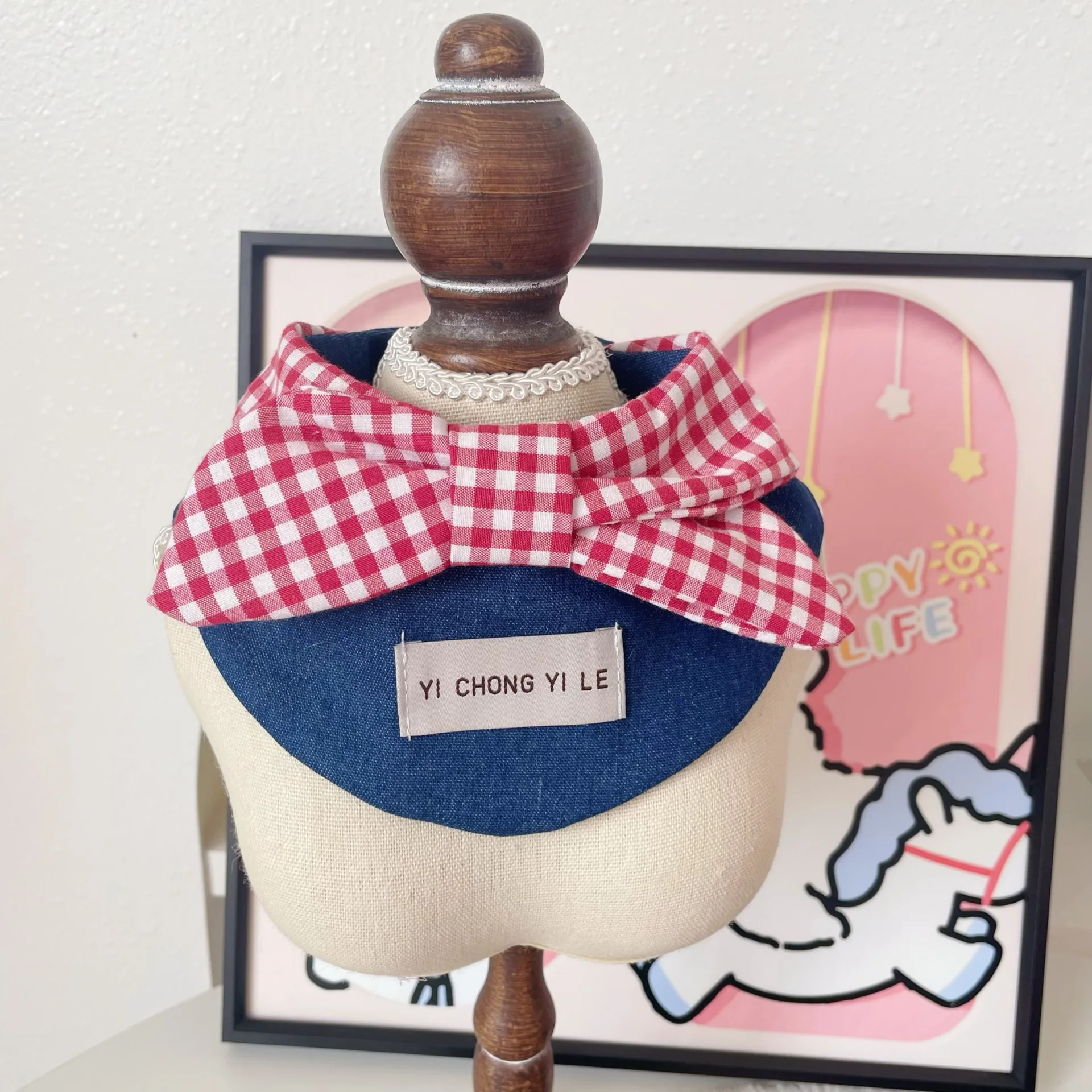 Bufanda triangular vaquero mascota tamaño L
