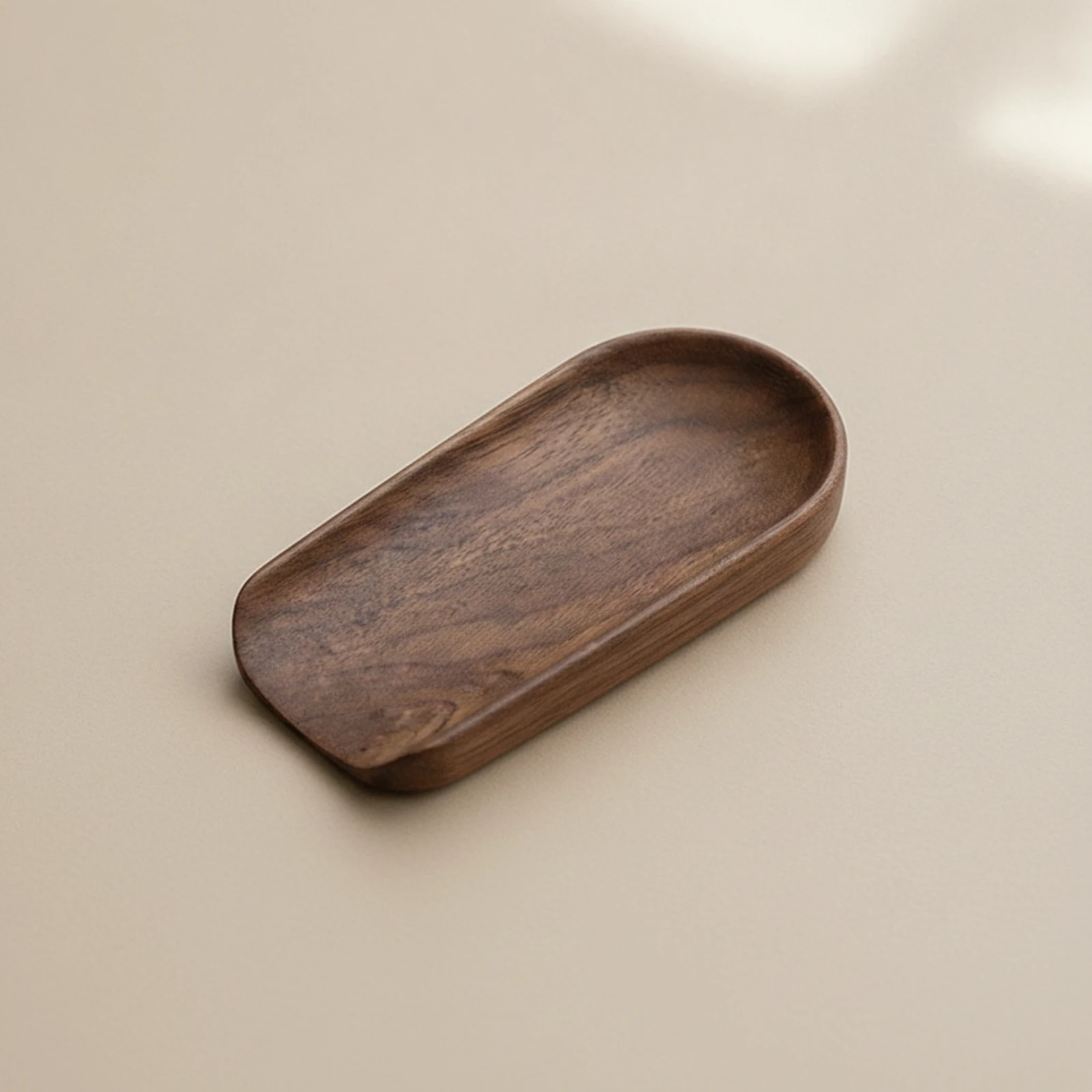 Bandeja de té de nogal para mascotas – Mesa auxiliar de madera natural - imagen 4