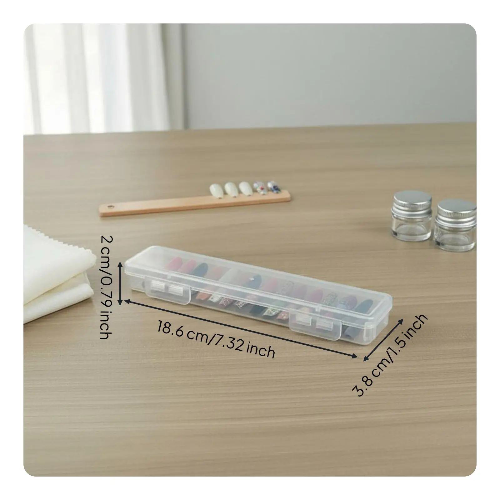 Organizador Transparente para Tarjetas y Joyas con Tapa - imagen 5