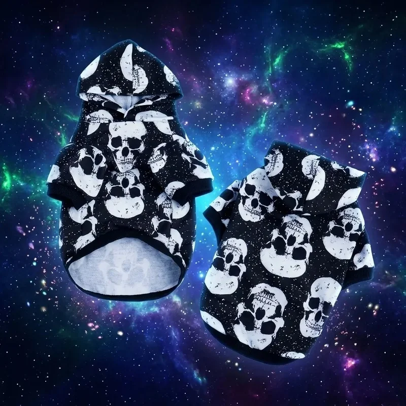 Sudadera perro diseño calavera – Ropa para Halloween - imagen 2