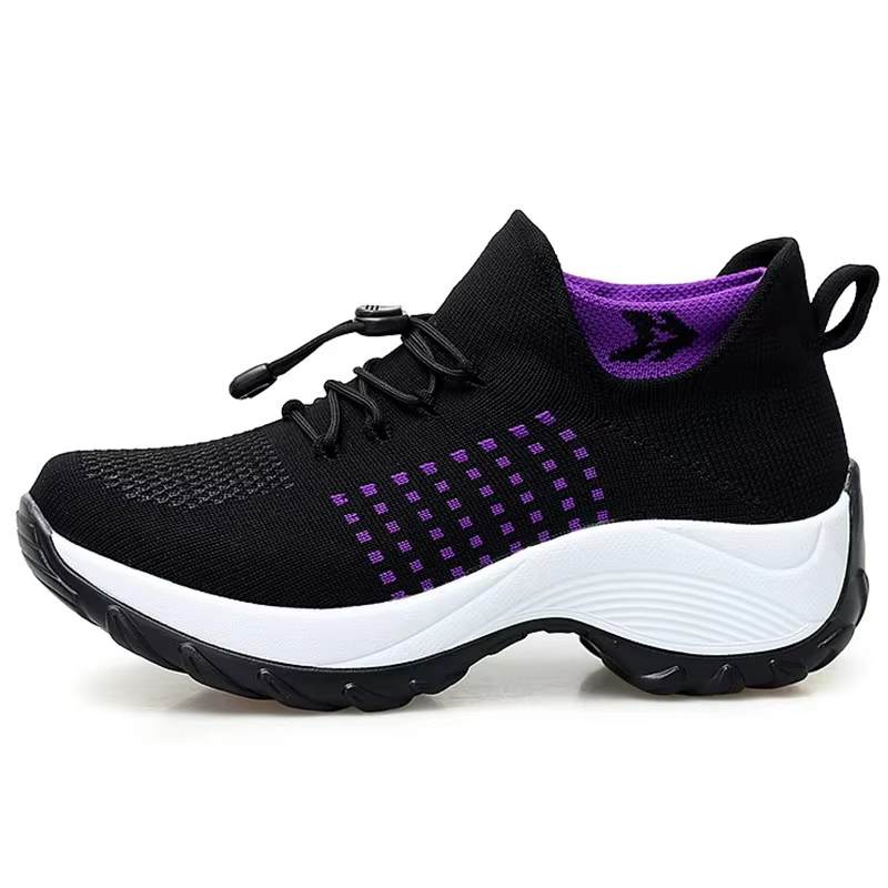 Zapatos de caminar transpirables de malla antideslizantes para mujer