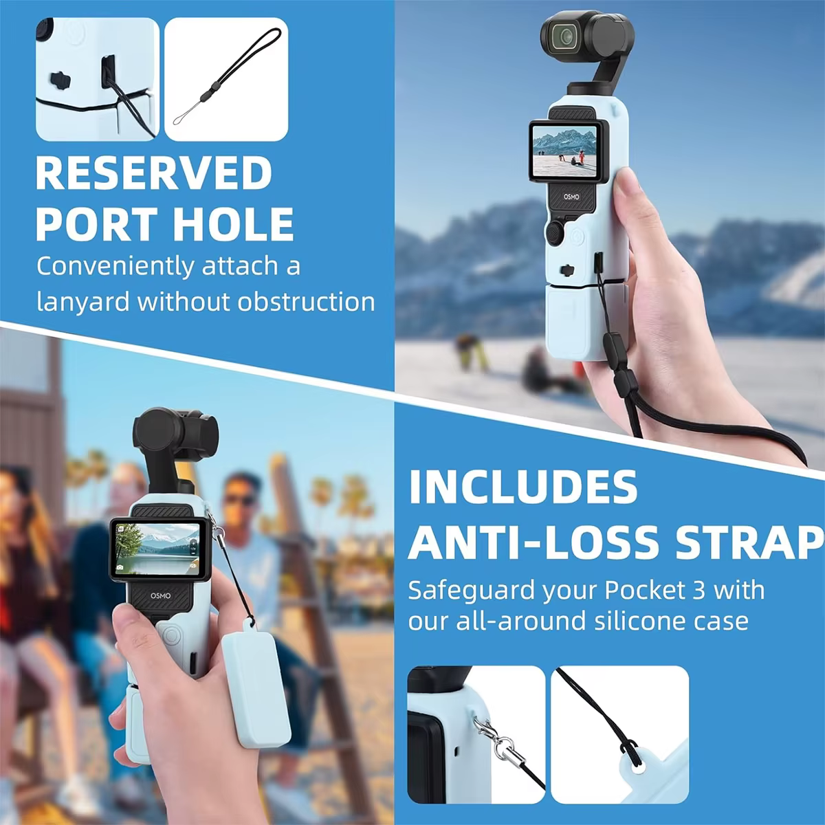 Funda protectora de silicona DJI Pocket 3 para lente y gimbal - imagen 5