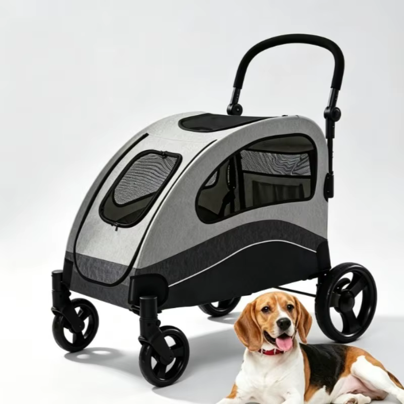 Carrito Plegable para Perros Medianos y Grandes – Paseos y Viajes