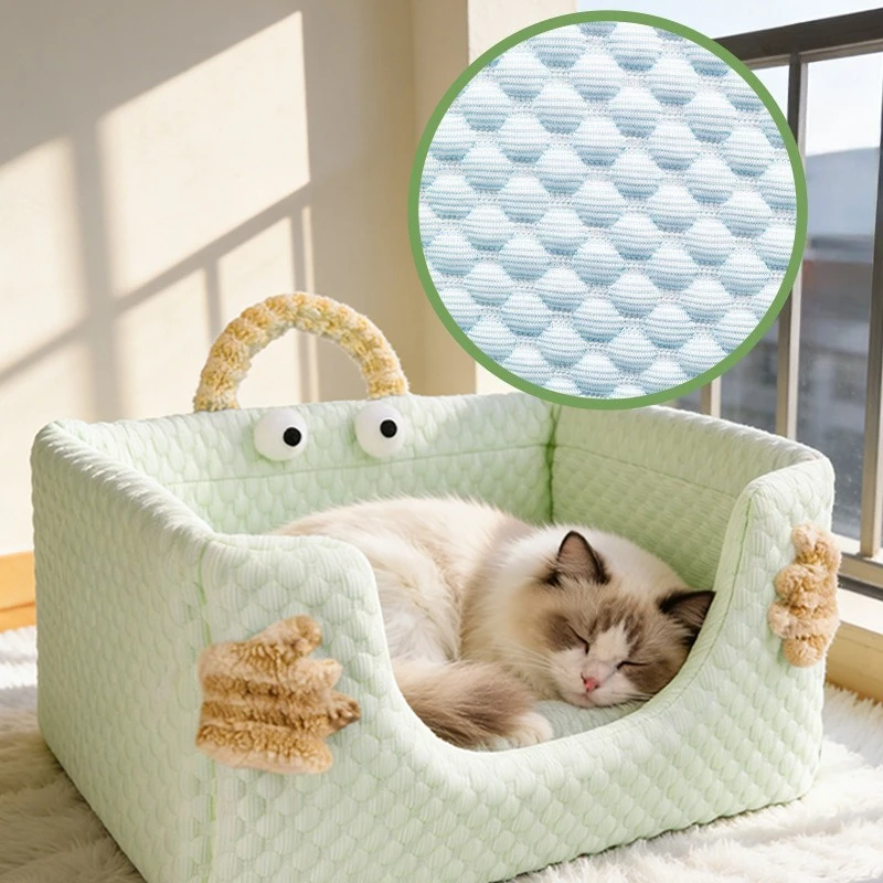 Cama refrescante de verano para perros y gatos, portátil y lavable - imagen 5