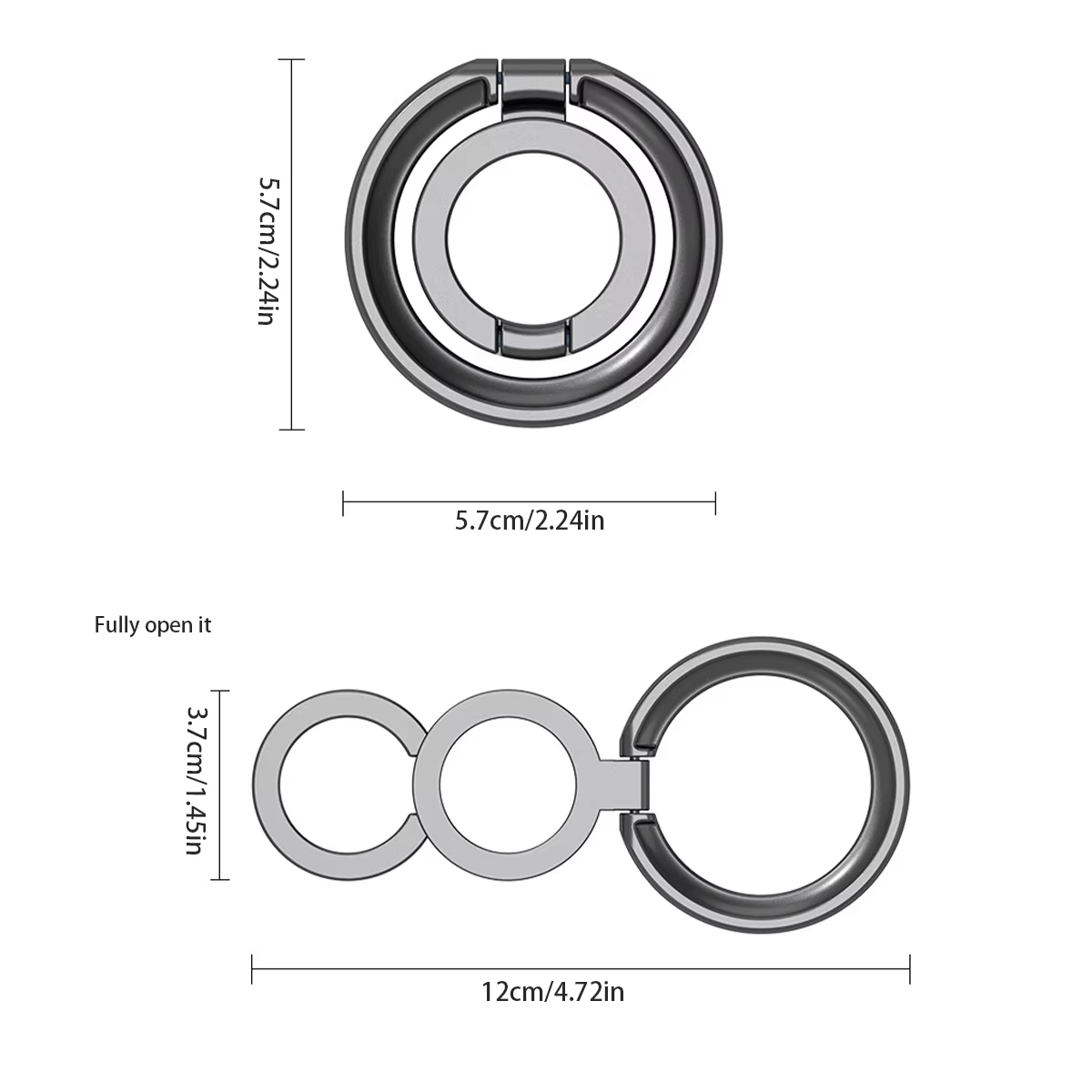 Anillo magnético Magsafe con soporte móvil para gato y perro - imagen 4