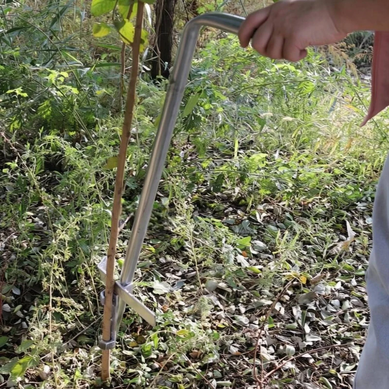 Herramienta inserción estacas jardín sujeción acero para perros y gatos - imagen 2
