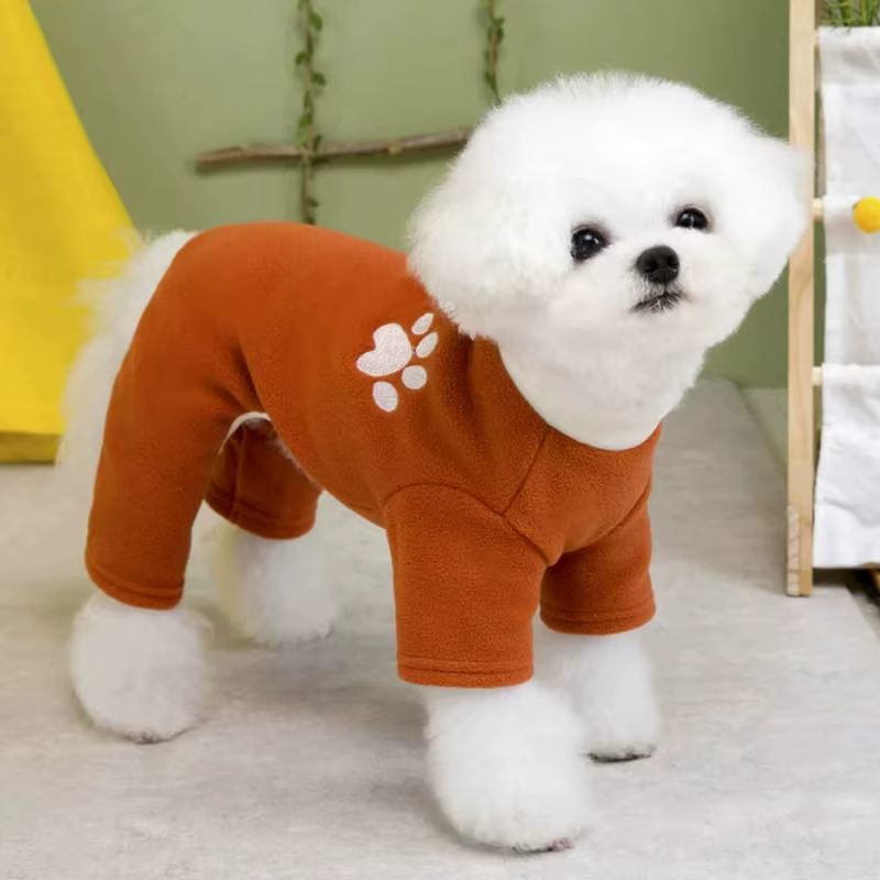 Mono cuatro patas cálido para perros y gatos – Ropa otoño - imagen 2
