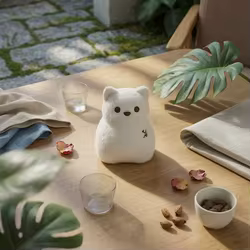 Corona decorativa con búhos y frutas escarchadas para gatos y perros