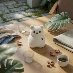 Corona decorativa con búhos y frutas escarchadas para gatos y perros
