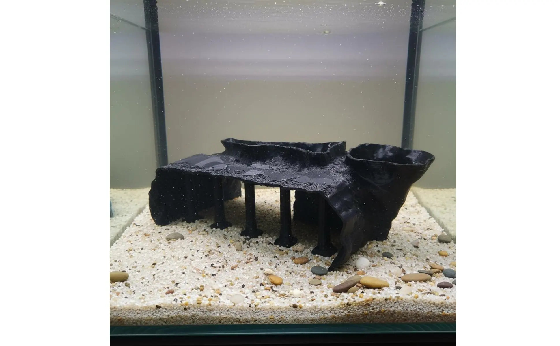 Cueva subterránea para peces de fondo
