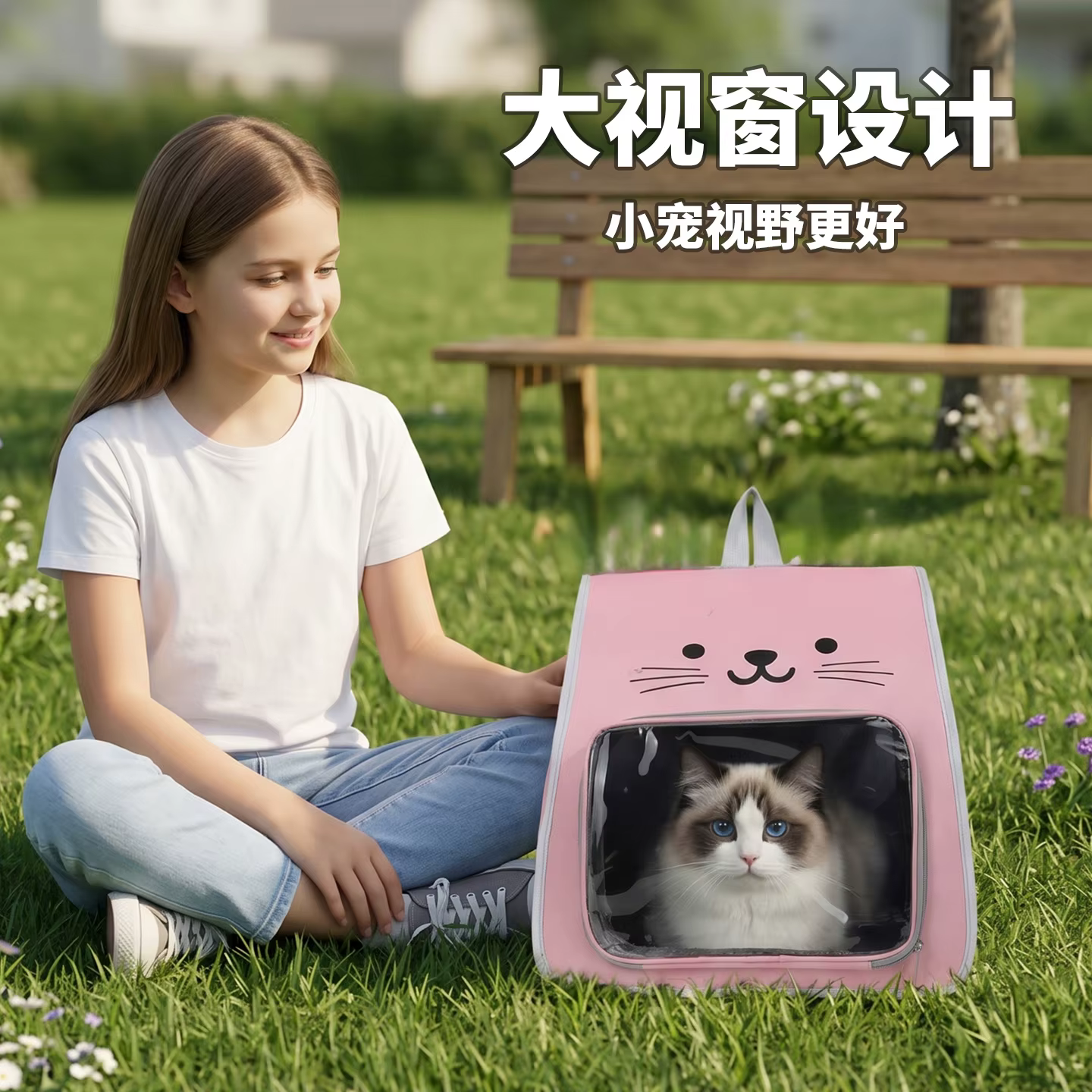Mochila transpirable plegable para perros y animales pequeños - imagen 5
