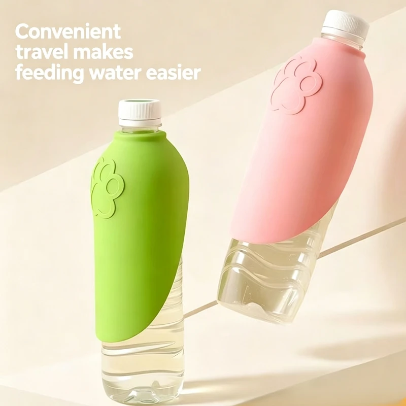 Bebedero portátil para perros y gatos con taza plegable, botella - imagen 5