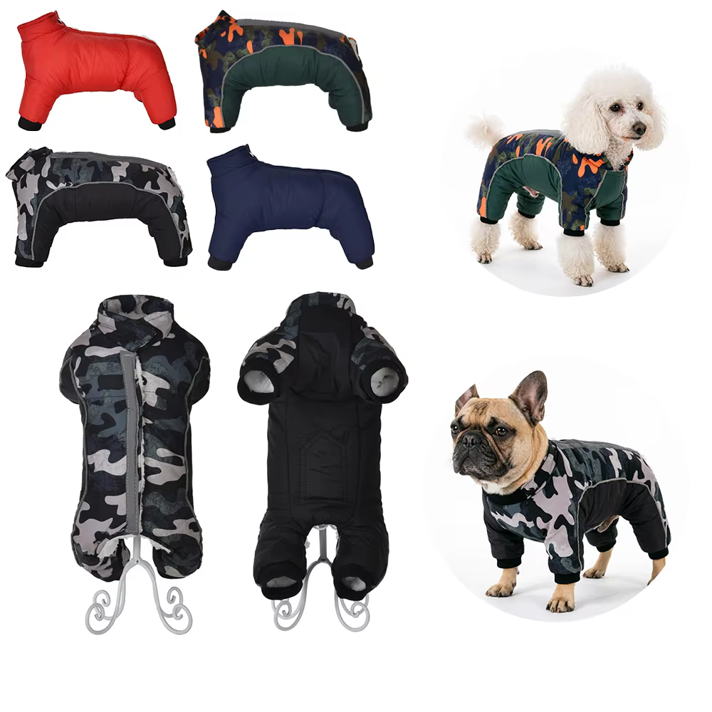 Mono cálido de invierno con camuflaje para perros y gatos - imagen 2