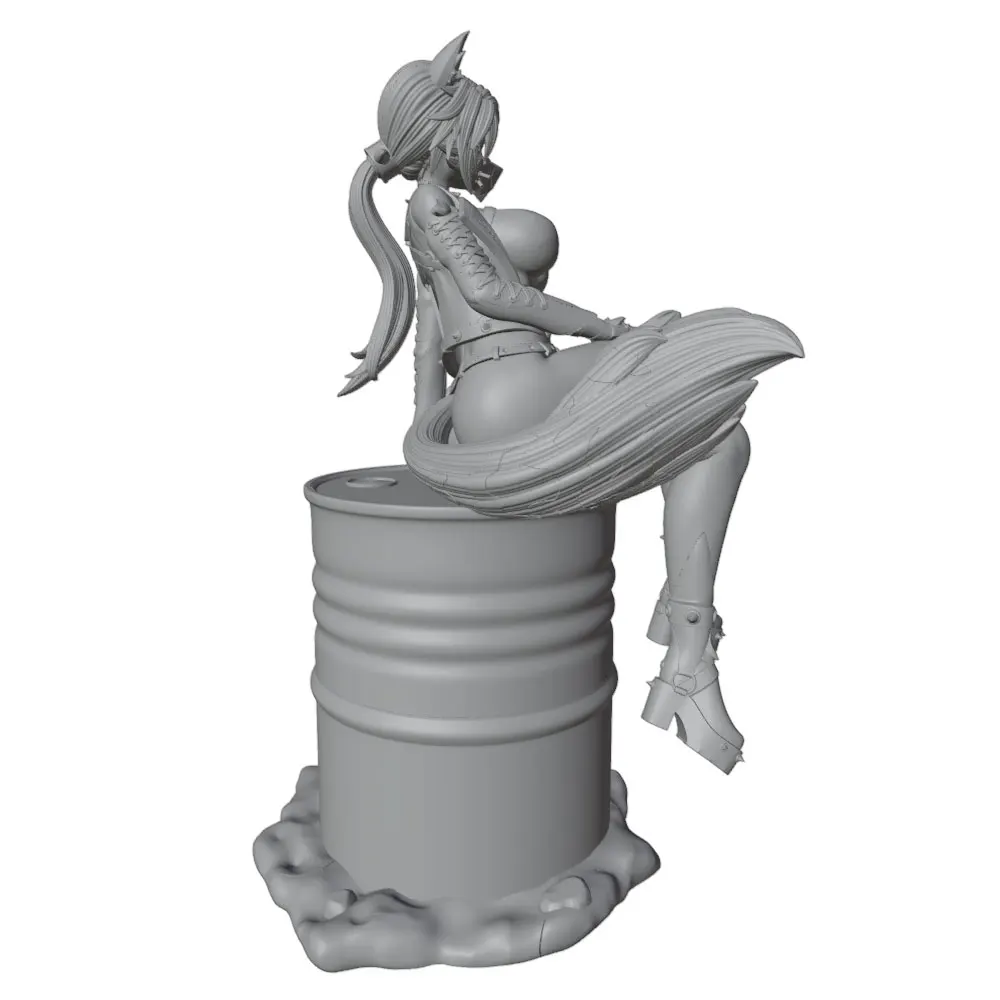 Figura Anime a Escala 1/24 75mm – Miniatura GK Impresa en 3D sin Pintar - imagen 2