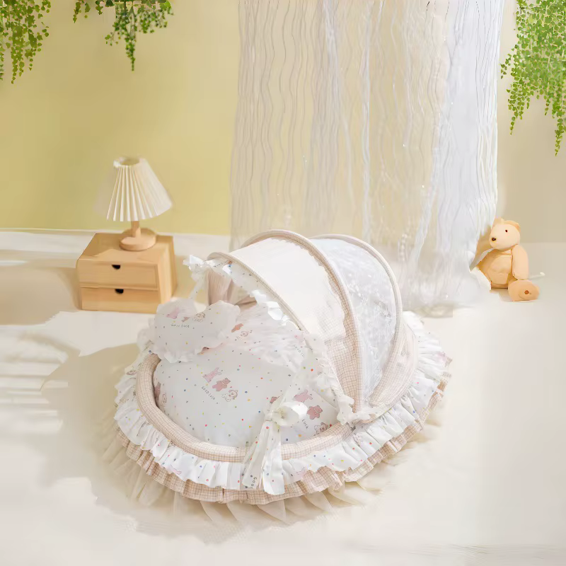 Cama de algodón fresca desmontable tipo tienda para gatos y perros - imagen 3