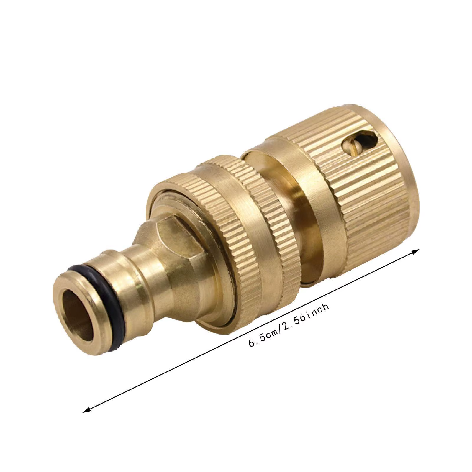 Conector rápido antifugas de cobre para manguera de jardín 3/4″ - imagen 5
