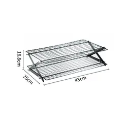 Rejilla de Enfriamiento Plegable para Pan y Pastelería – Bandeja Multinivel