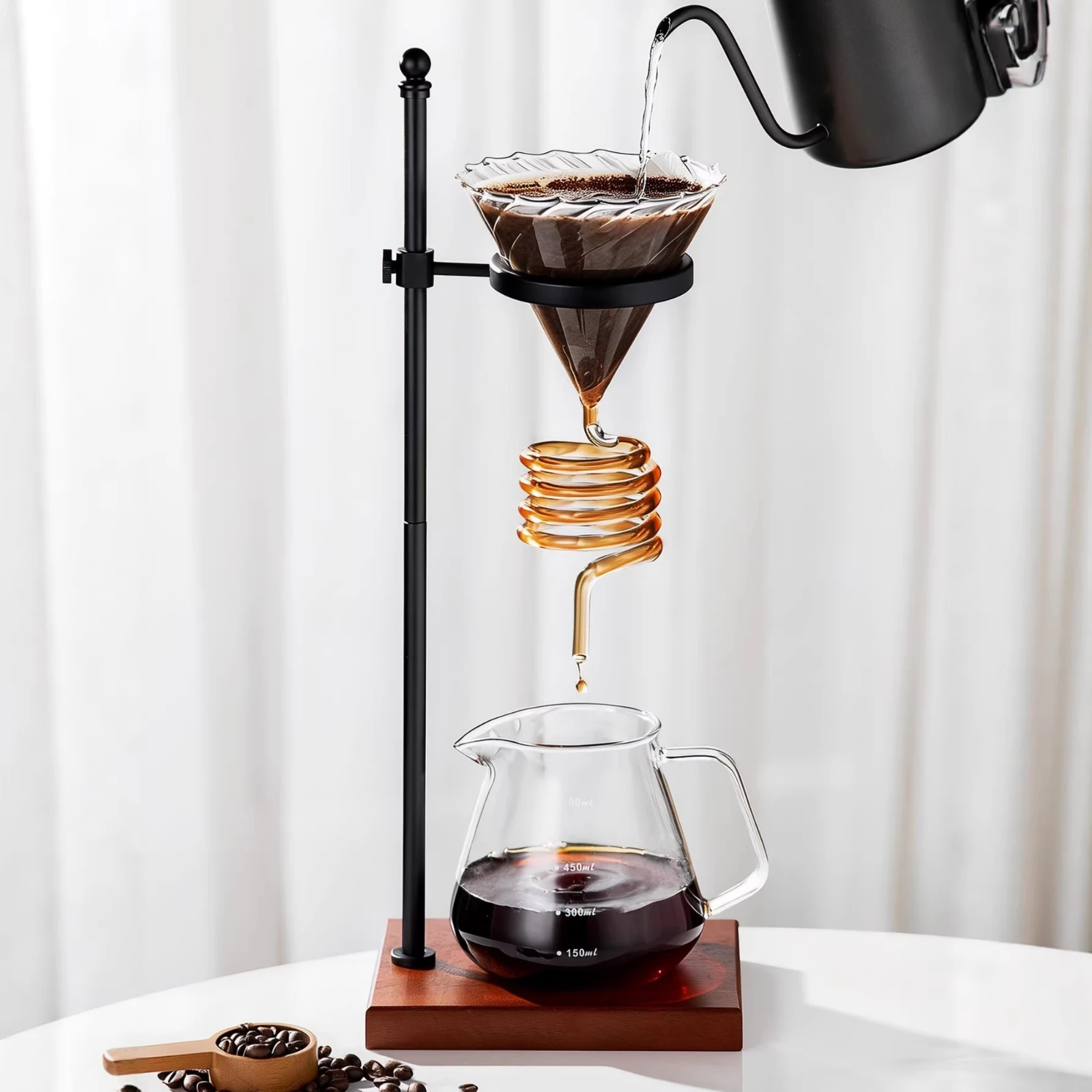 Cafetera de goteo manual en vidrio – Ideal para baristas caseros