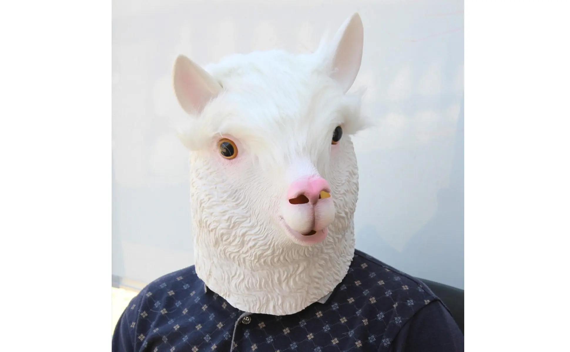 Tocado de llama/cabeza de alpaca para Halloween