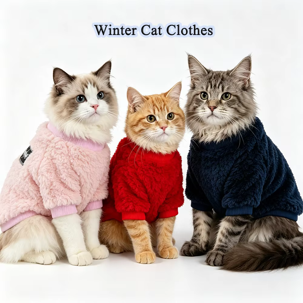 Suéter de invierno cálido para gatos: polar, Maine Coon, Ragdoll, Sphynx - imagen 2