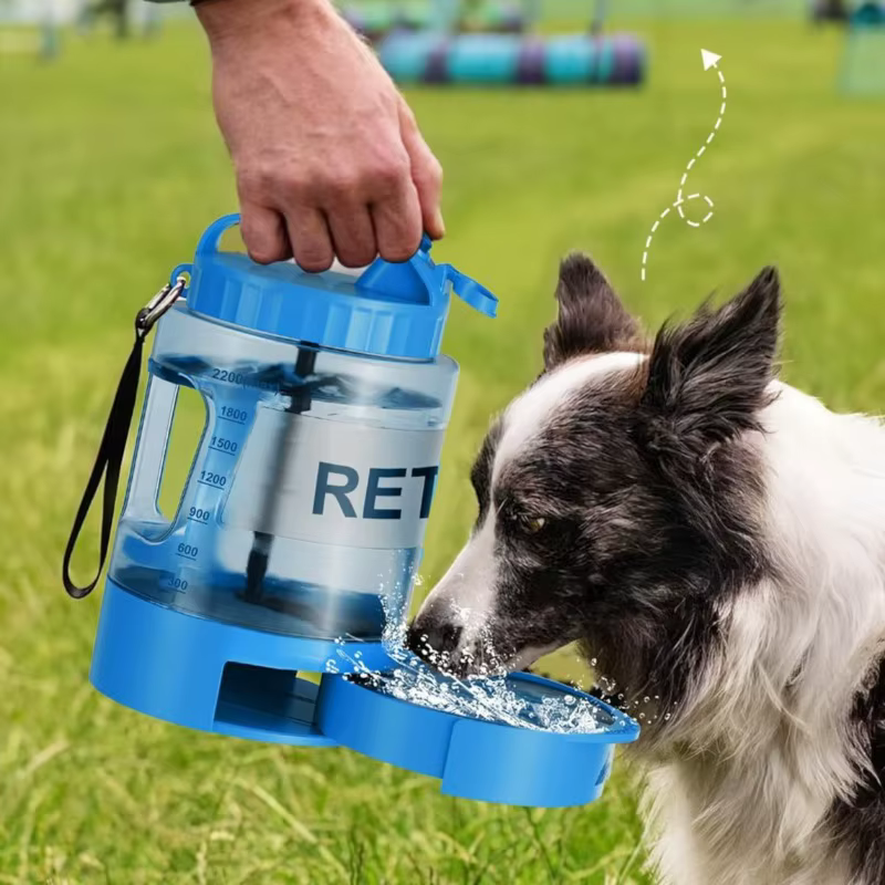 Botella de agua para perro y gato portátil, gran capacidad para paseos - imagen 2