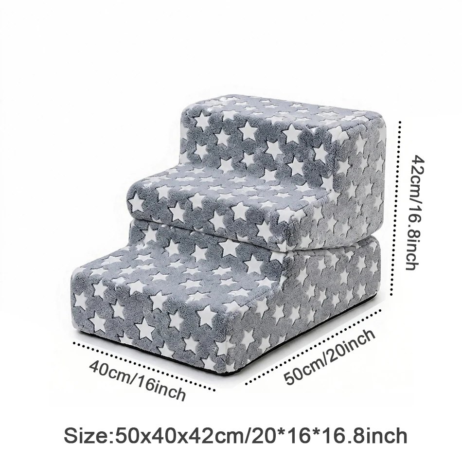 Escalera plegable para mascotas con 3 peldaños