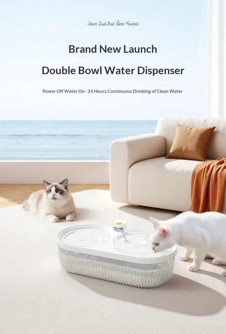 Dispensador de agua 2 en 1 con doble recipiente de acero inoxidable