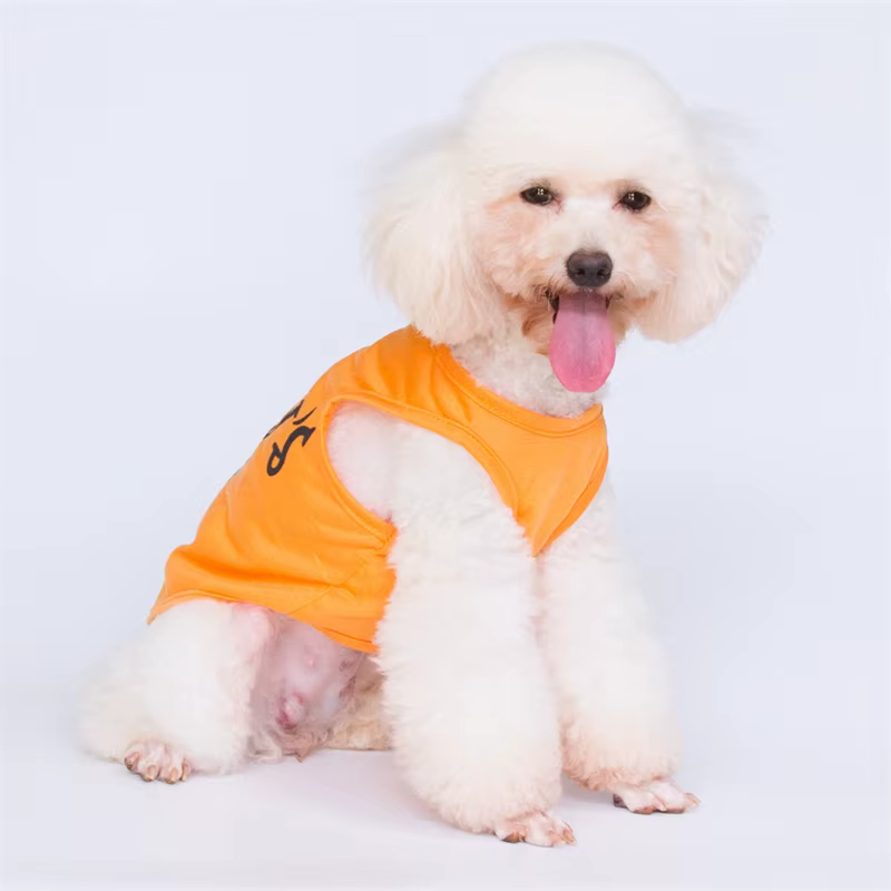 Estampado de letras en ropa para perros de algodón