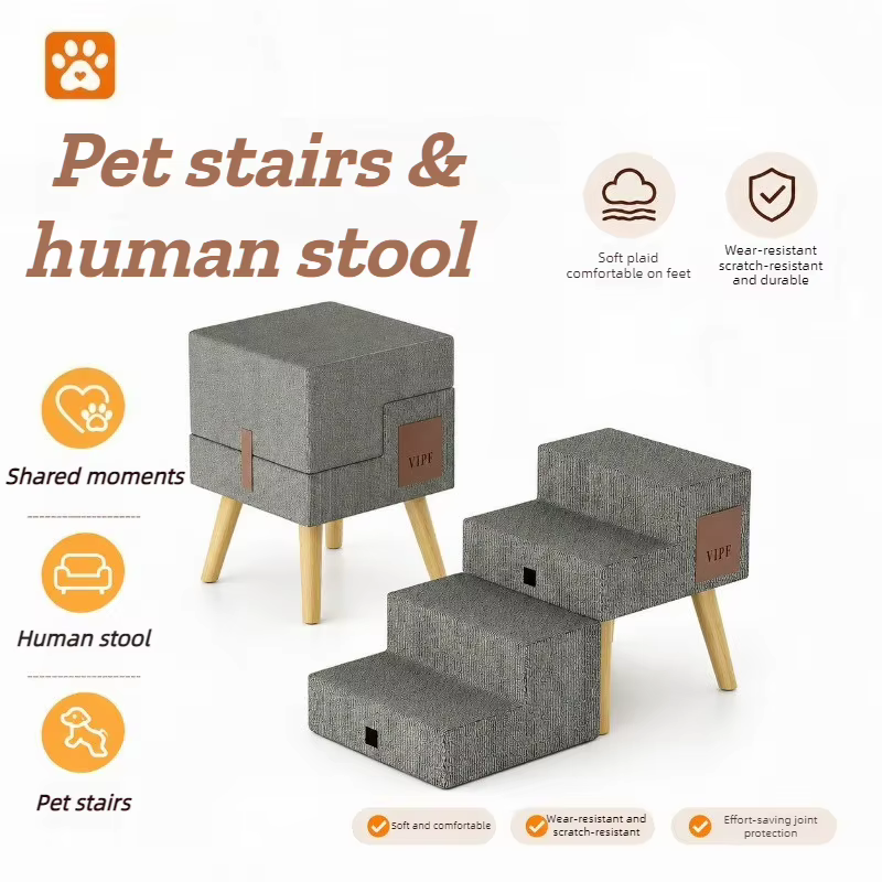Escalera plegable para perros pequeños – Acceso seguro a sofá y cama - imagen 2