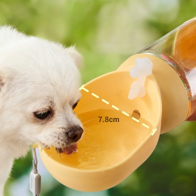 Botella de agua portátil para perros y gatos: tazón viaje exterior - imagen 2