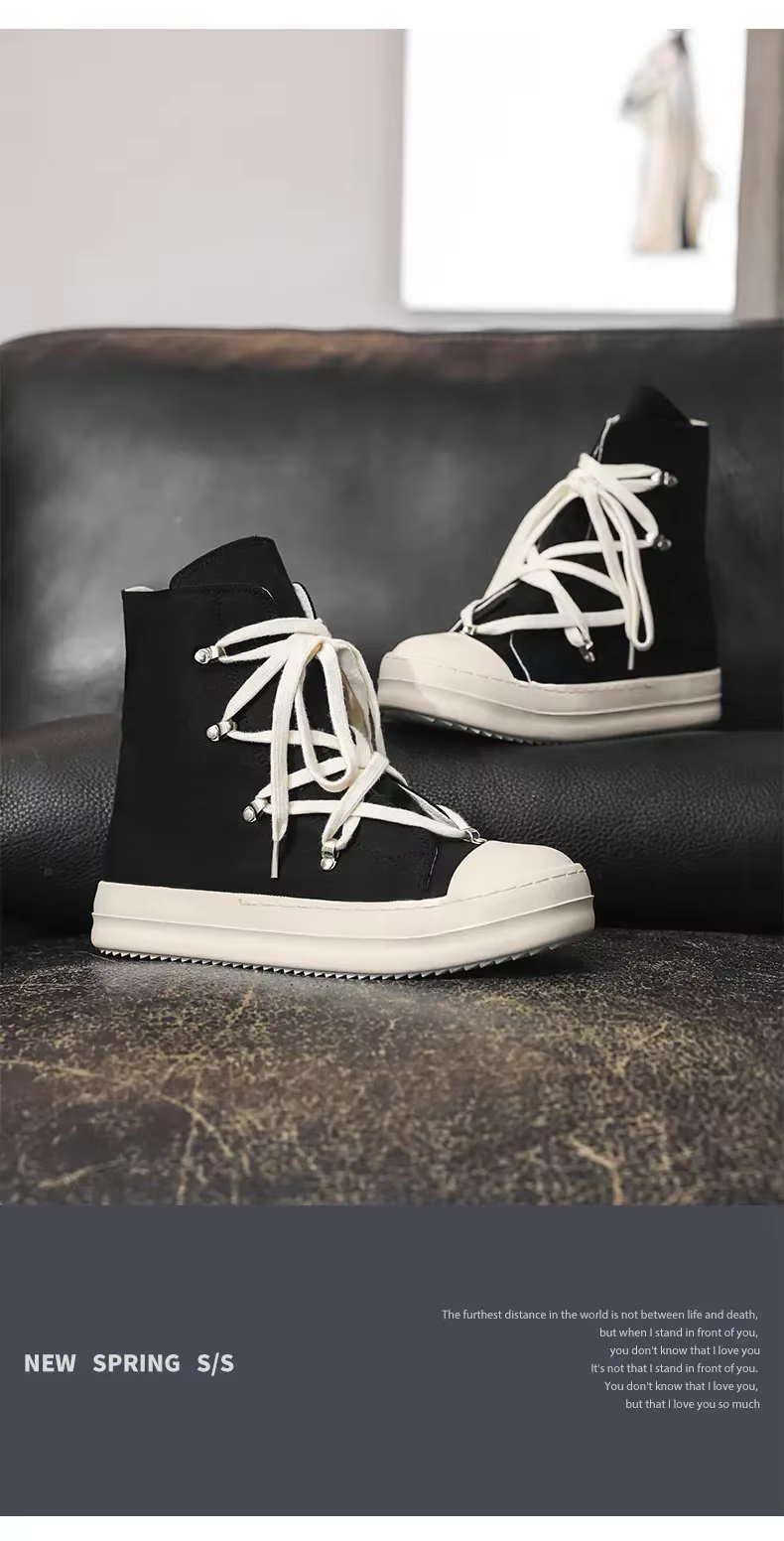 Pareja de zapatos casuales de lona para hombre