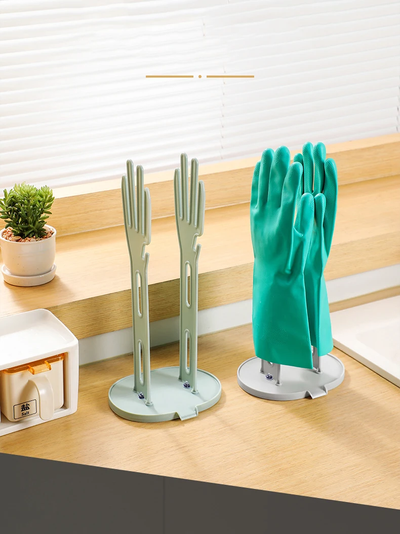 Soporte de cocina para guantes de goma