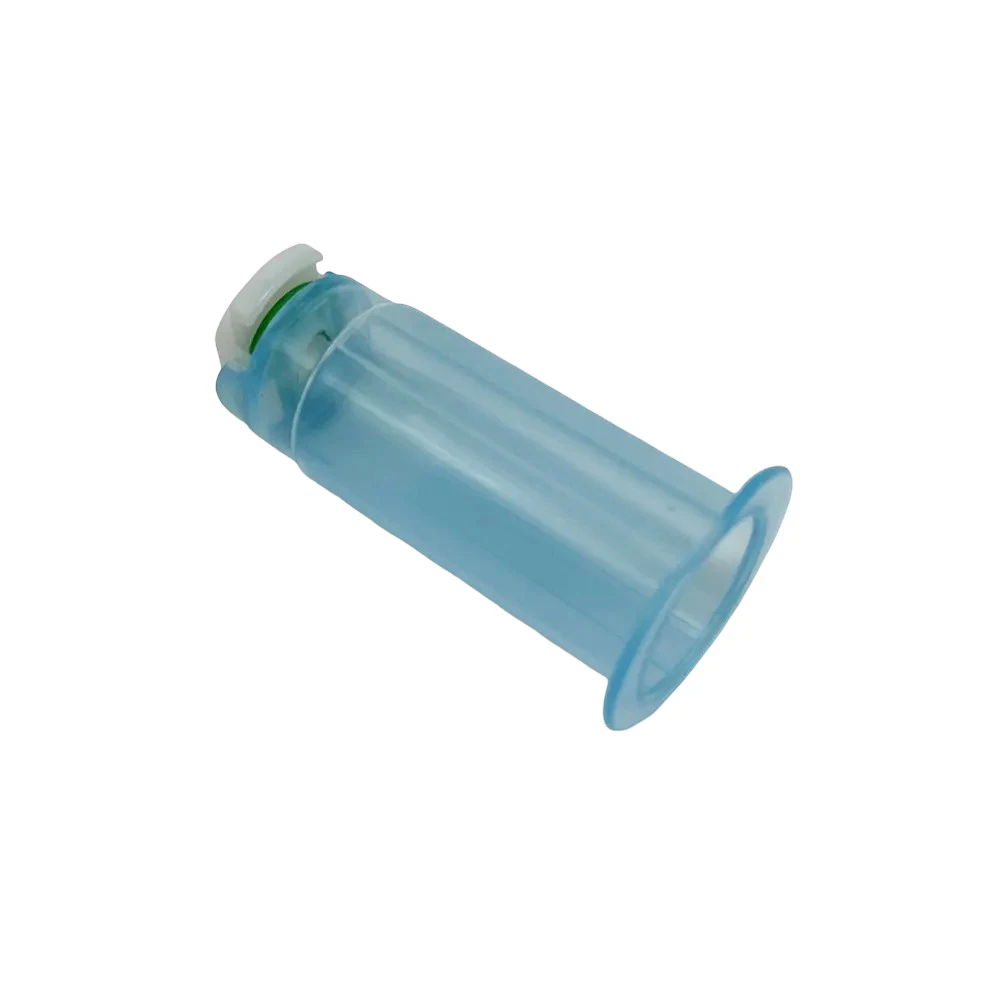 Detalle de la base antideslizante y rótulo de capacidad