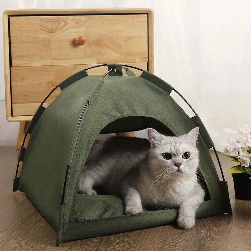 Cama tienda para gatos y perros – Semiserrado lavable - imagen 5