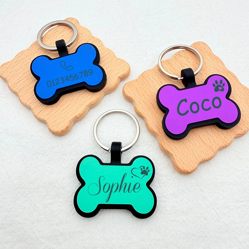 Ejemplo de placa personalizada para perro