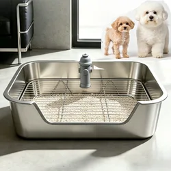 Bandeja sanitaria para perros y gatos en acero inoxidable