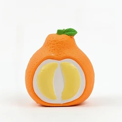 Juguete masticable de látex con sonido para perros: fruta dental