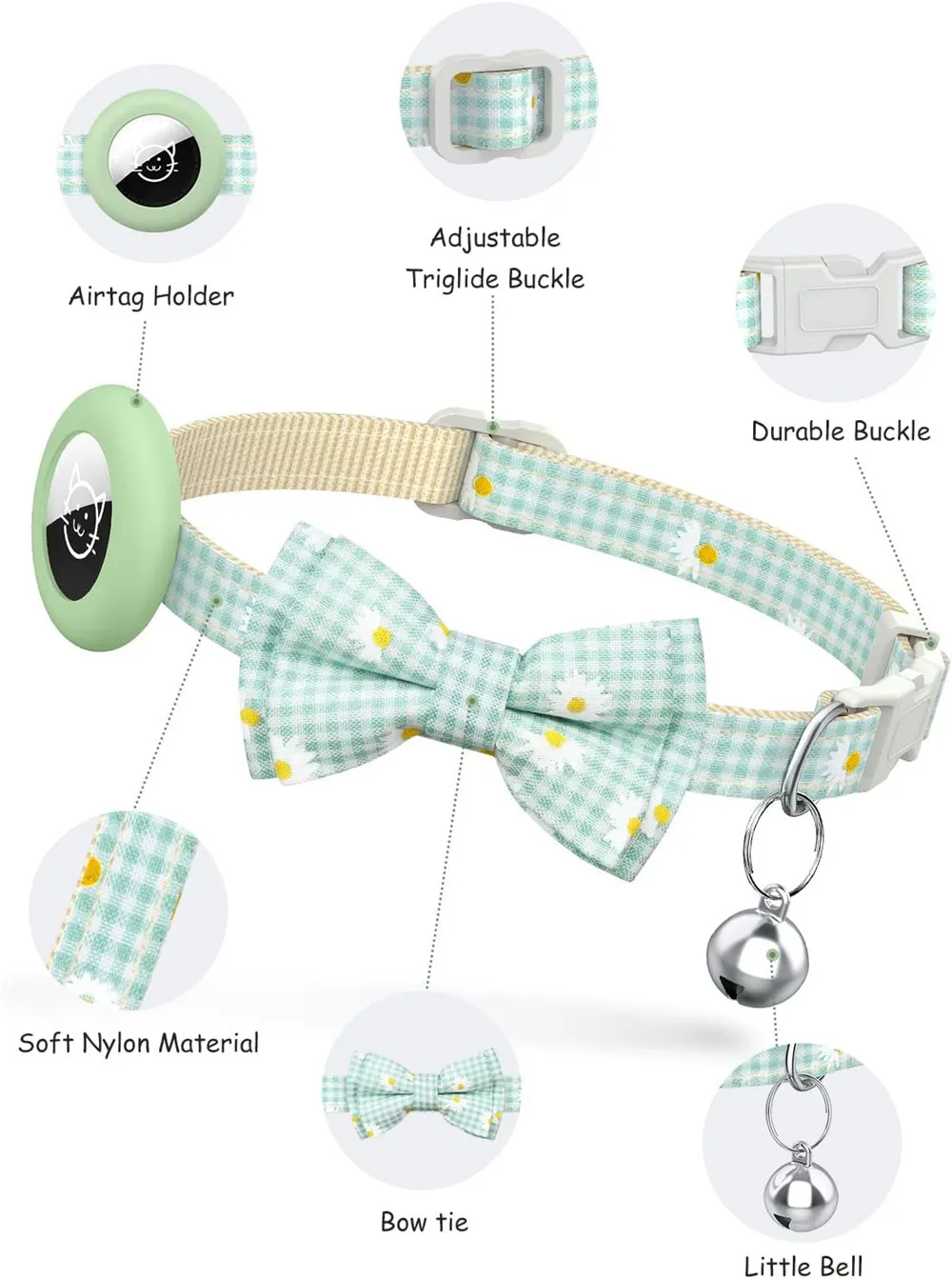 Funda para AirTag en el collar de gato