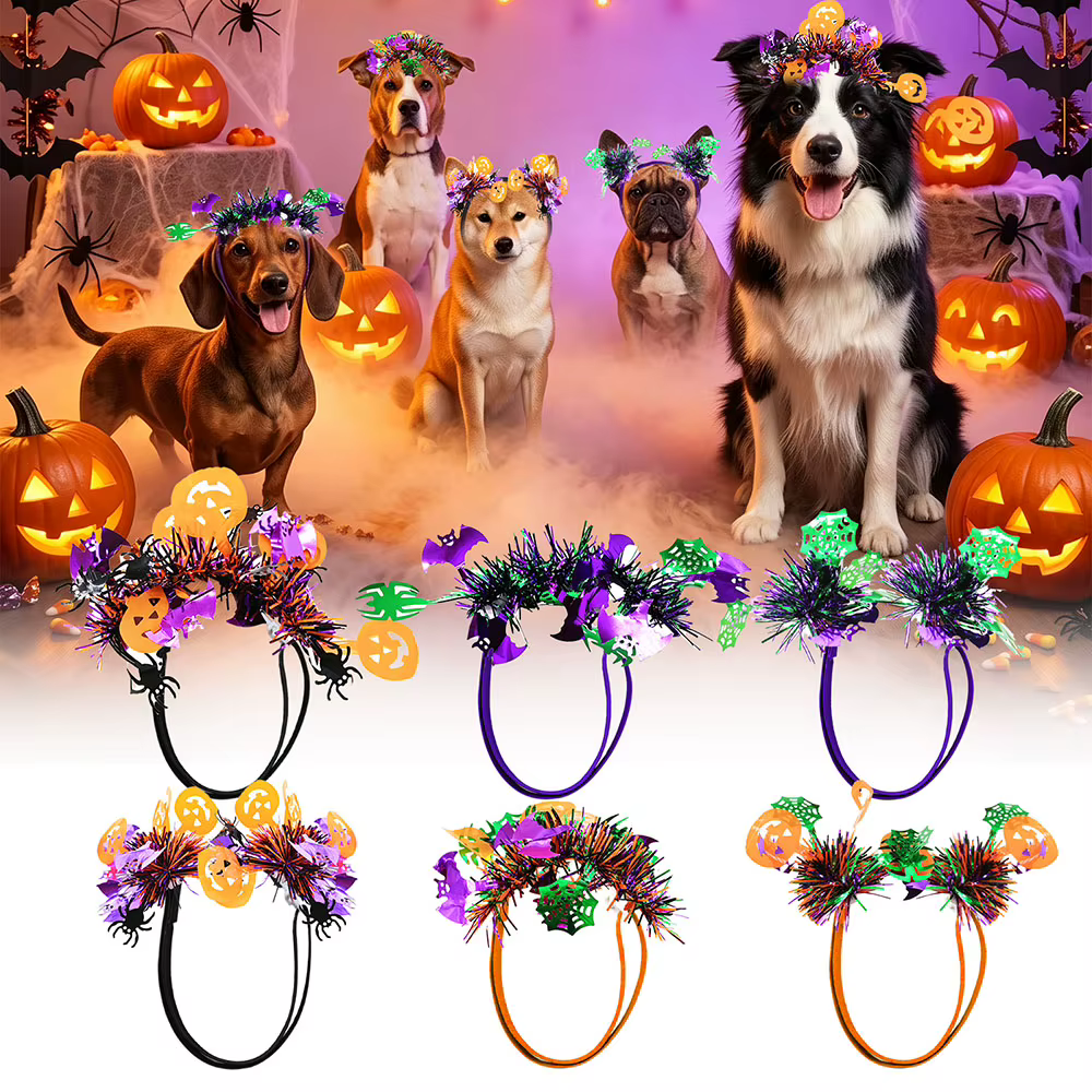 Lazos Brillantes Ajustables para Perros y Gatos – Accesorios para el Pelo - imagen 2