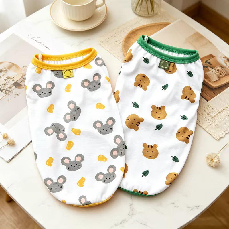 Chaleco de verano estampado para perros y gatos pequeños - imagen 2