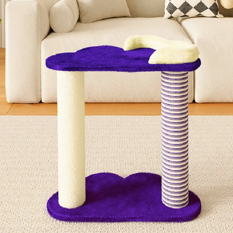 Rascador para gatos con torre de saltos y poste de sisal - imagen 3