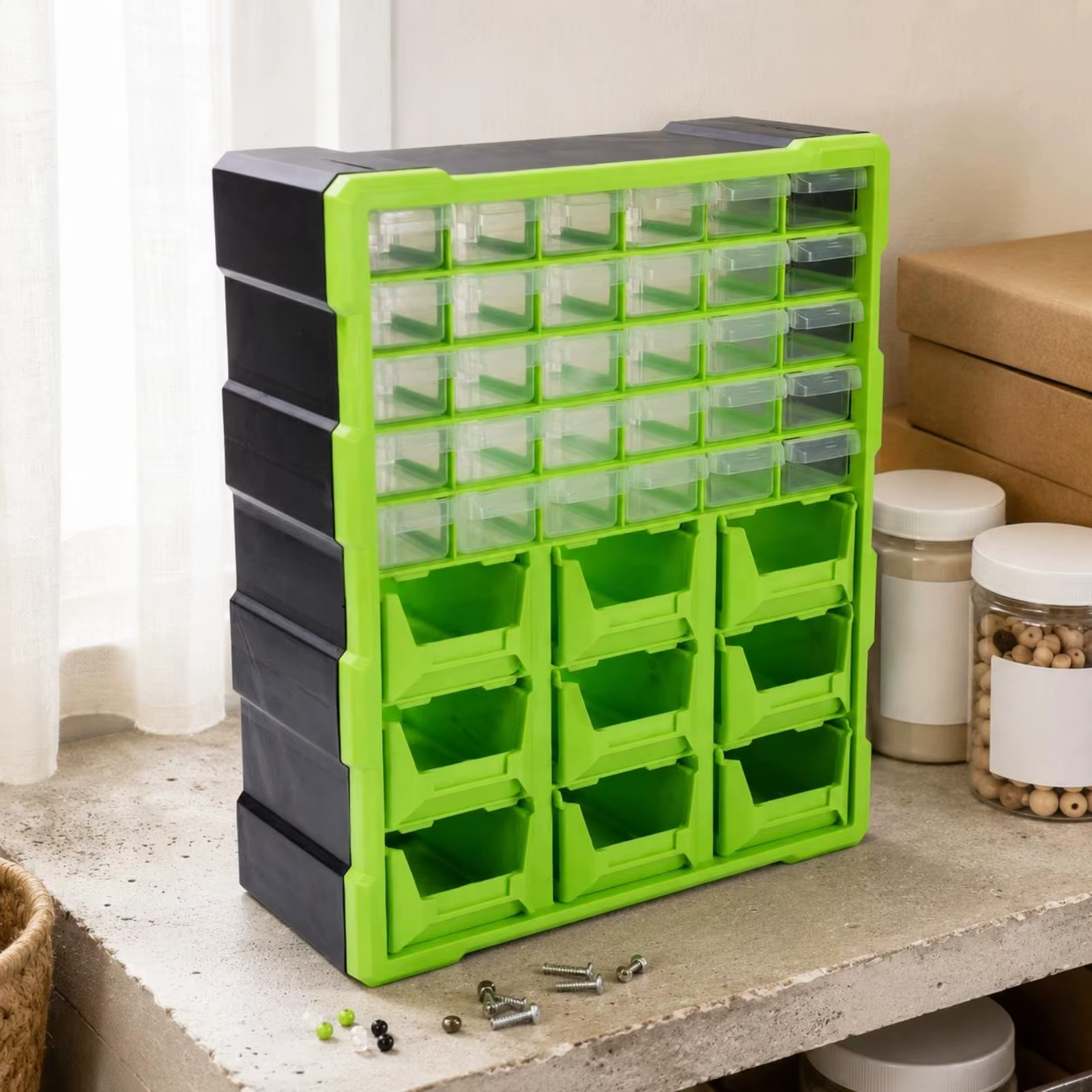 Organizador de pared con cajones transparentes para gatos y perros - imagen 2
