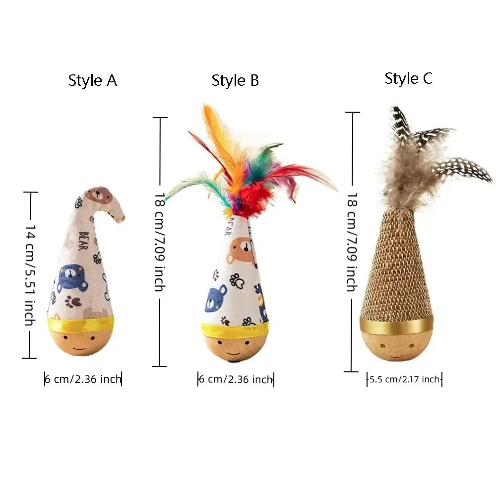 Juguete interactivo para gatos con plumas y movimiento giratorio - imagen 4