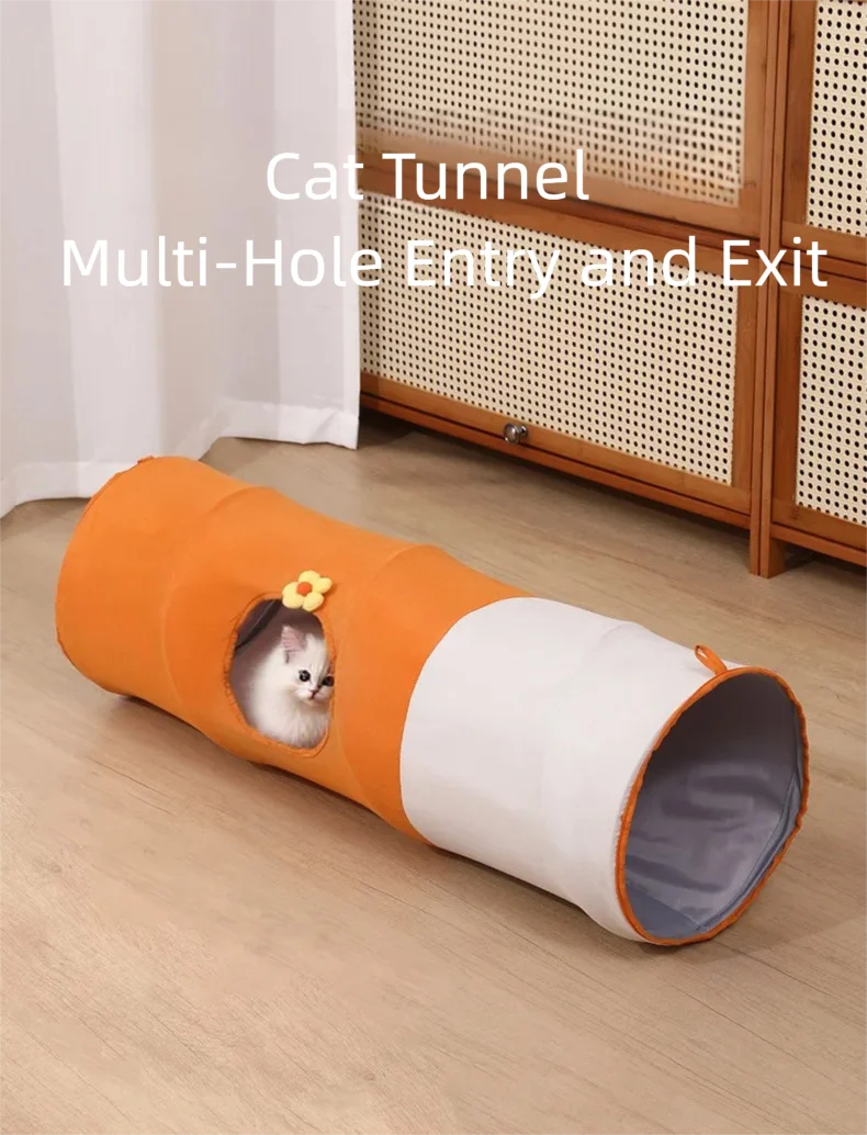 Túnel de juego para gatos - vista frontal