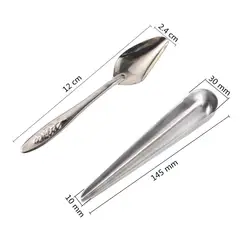 Cuchara acero inoxidable para alimentar loros y pavos reales