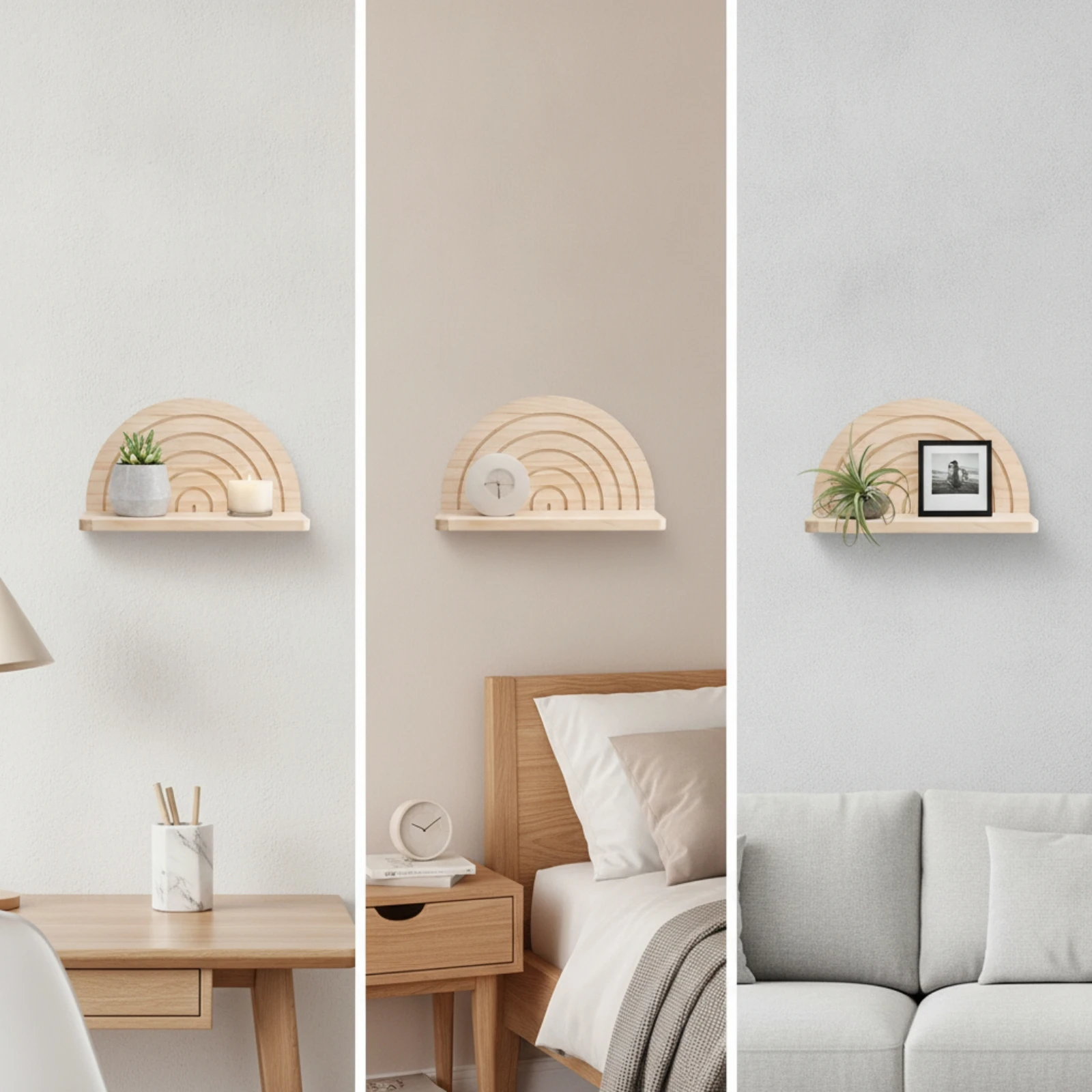 Escalera de Pared Arcoíris para Gatos – Diseño Nórdico y Rústico - imagen 4