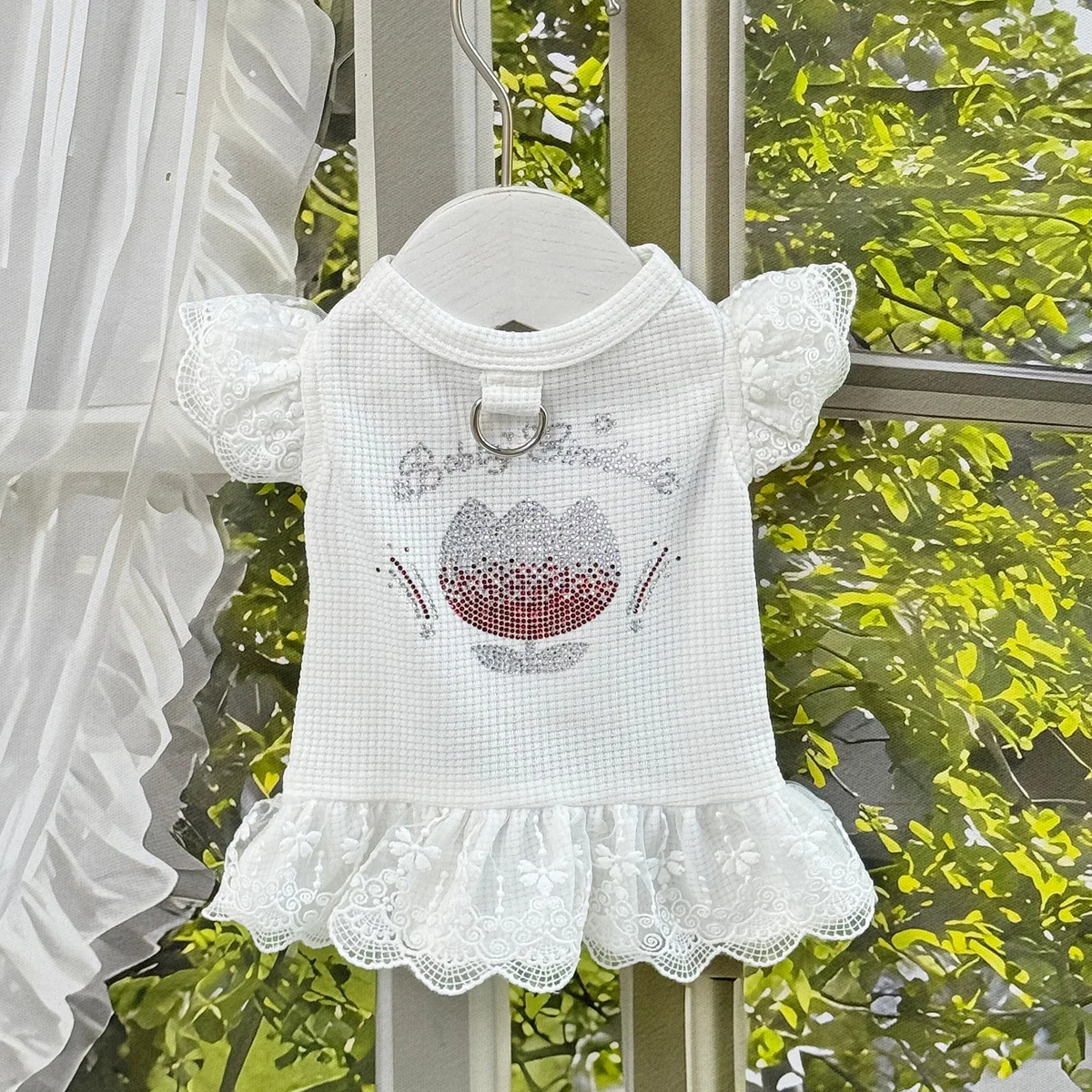 Vestido de princesa para perros con mangas voladoras