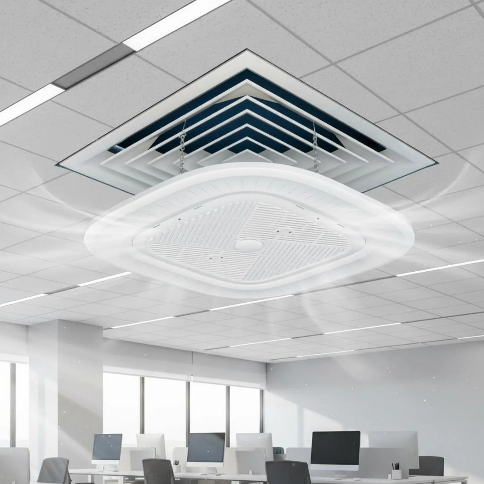 Deflector aire acondicionado central anti-soplado para gatos y perros - imagen 3